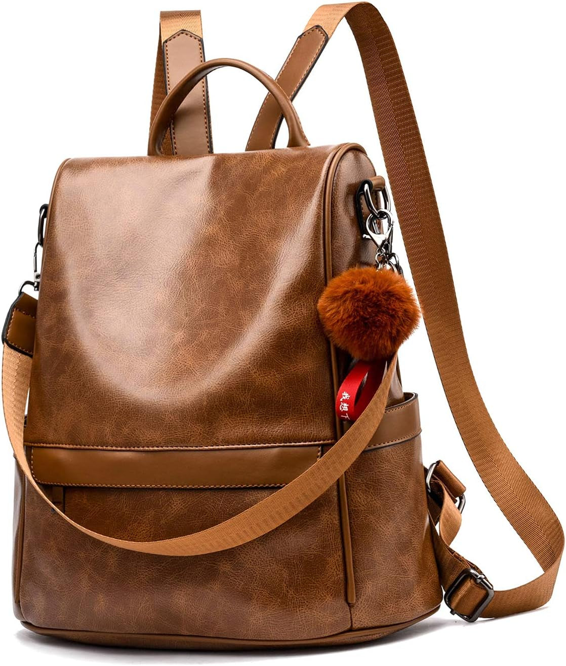 Women Backpack Purse PU Leather Anti-Theft Casual Shoulder Bag Fashion Ladies Satchel Bags